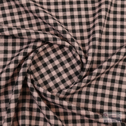 [ZA-902955-02] Flanelle Karo Zwart/Roze