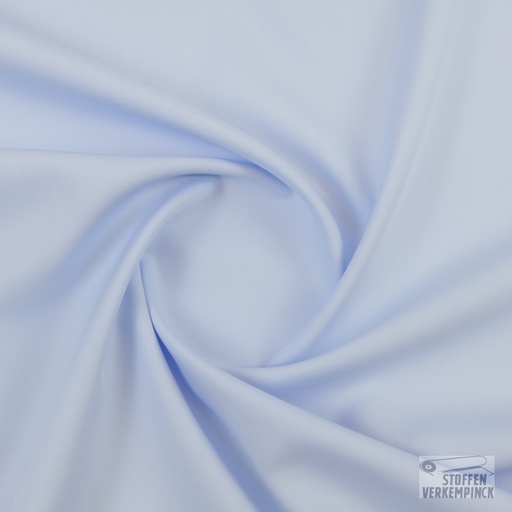 [ZA-5014-10.163] Popeline Uni Licht Blauw