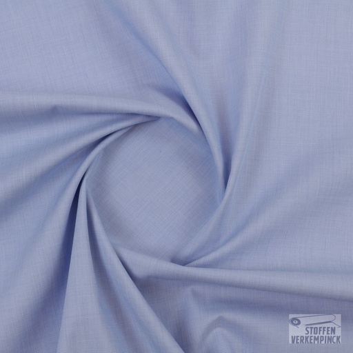 [ZA-5014-10.20] Popeline Fil a Fil Licht Blauw