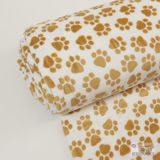 [ZA-802047-03] Wellness Fleece Poten Wit/Beige