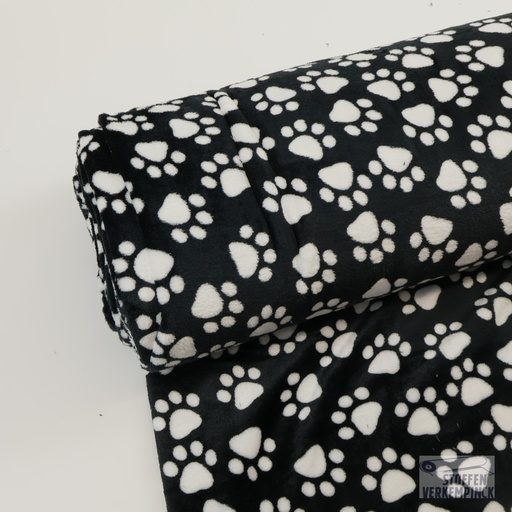 [ZA-902047-07] Wellness Fleece Poten Zwart/Wit
