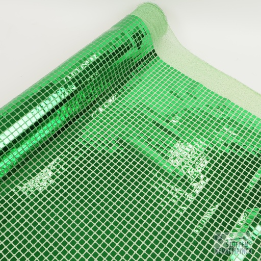 [ZA-005913-08] Paillettenstof Vierkant Groen