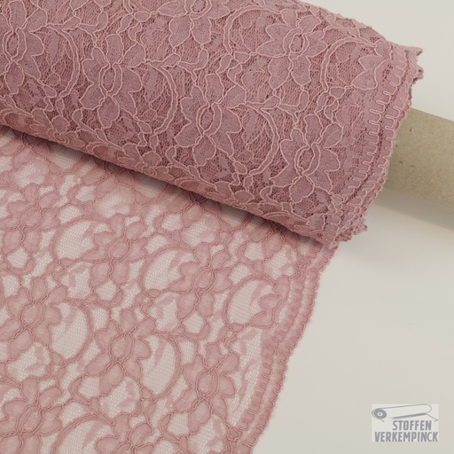 [ZA-900920-25] Kant met twee schulpranden Oud Roze