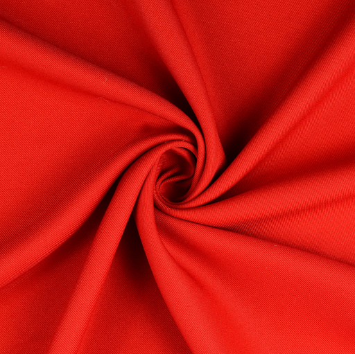 [ZA-005704-06] Gabardine Soepel Polyester Rood