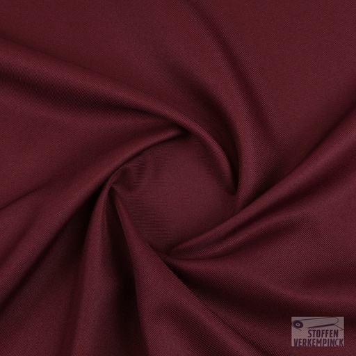 [ZA-005704-10] Gabardine Soepel Polyester Bordeaux