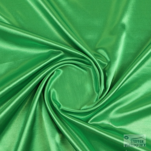 [ZA-005955-05] Satijn uni Pl/Co Geruwd Groen