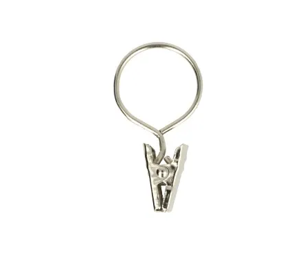 [DBF-79776] Opry Display/gordijnring met klem - 10st per zakje
