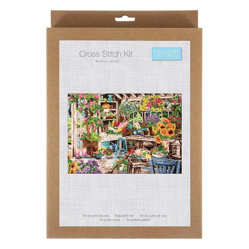 [DI-GCS183] Kruissteek pakket 66cm x 51cm : Tuiniersparadijs
