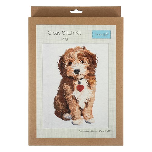 [DI-GCS123] Kruissteek pakket 44cm x 57cm : Hond