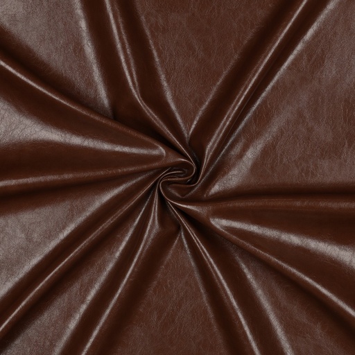 [VE-03684-004] Stretch Imitatieleer Shiny Brown