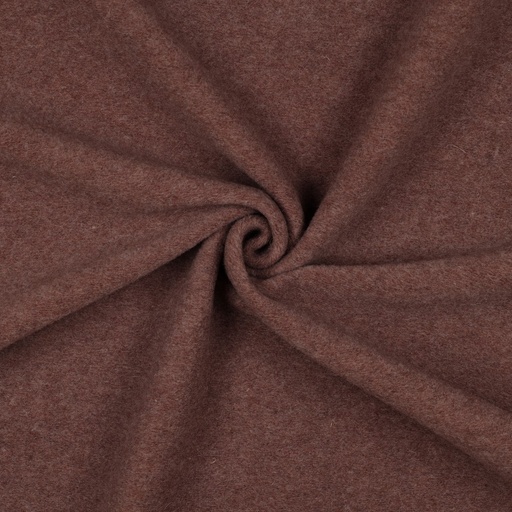 [VE-03764-008] Merino Wool Fleece Bruinrood