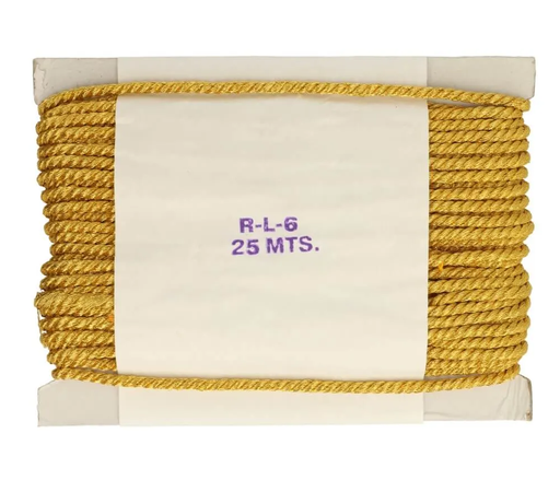 [DBF-RL6] Lurexkoord goud dik (per meter)