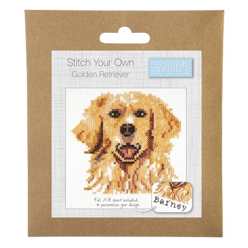 [DI-GCS125] Mini kruissteek kit : Golden Retriever