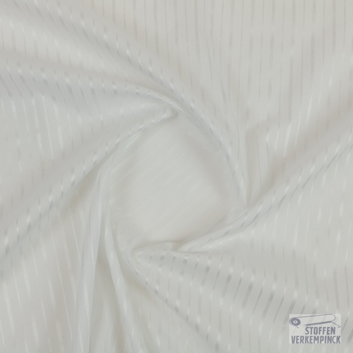 [NU-RITZ OPERATO-106/1] Katoen/Polyester Popeline Visgraat Wit