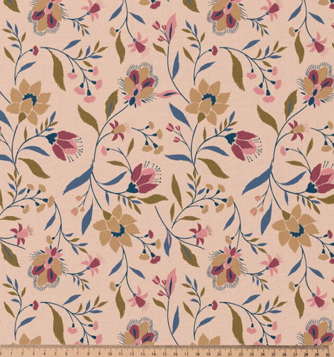 [DO-EVELYNE-PECHEBEIGE] Katoen "Evelyne" Peche/beige