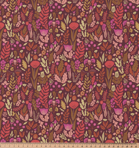 [DO-MALVINA-CHOCOLATROSE] Katoen "Malvina" Chocolat/rose