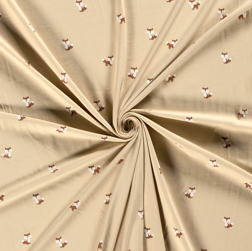 [NO-19448-052] Jersey Katoen Fox Beige