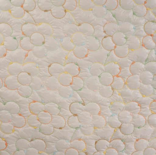 [QT-K48073-510] Matelassé Quilty Flower Ecru