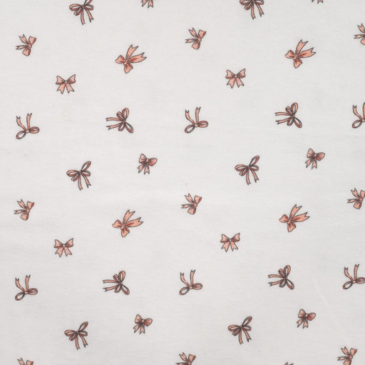 [QT-K48080-510] Flanel Digital Ballet Bows White
