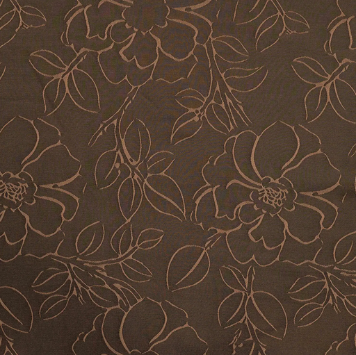 [QT-Q22855-690] Viscose/Polye. Jacquard Zebra Black/Brown