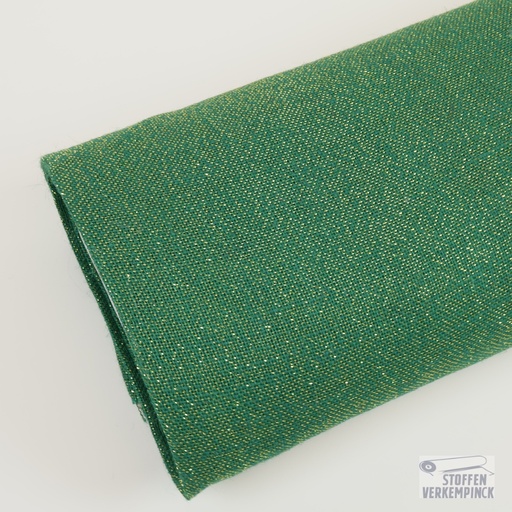 [JO-3629-40] Kerst Jute Groen/Goud