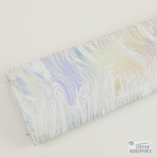 [JO-5360-01] Jazzlycra Lamé Flames White/Silver