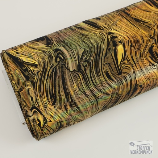 [JO-5360-03] Jazzlycra Lamé Flames Black/Gold