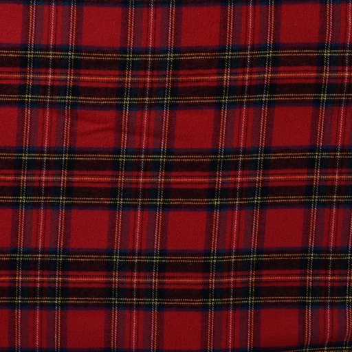 [QT-Q22612-160] Brushed Check Tartan Red