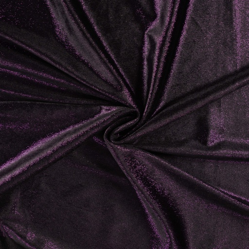 [QT-Q22758-470] Velour With Foil Violet/Black