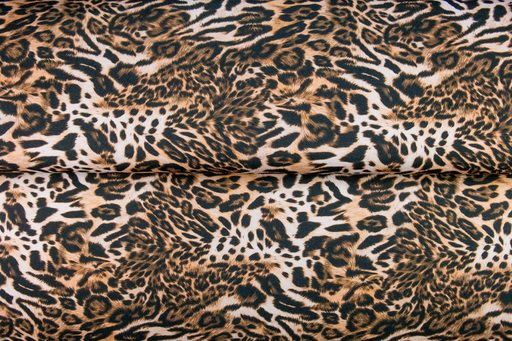 [ST-25826-33] Jersey Viscose Digital Animal Big Wild Cat