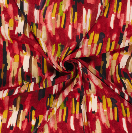 [NO-24019-016] Polye. Satin Velvet Sticks Dark Red