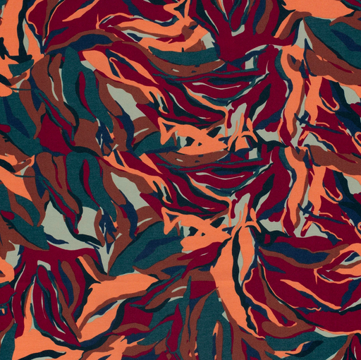 [NO-24049-038] Punta di Roma drawn Leaves Orange/Terra