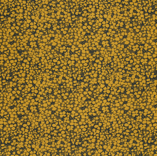 [NO-24069-054] Viscose/Nylon Small Flower Ochre/Olive