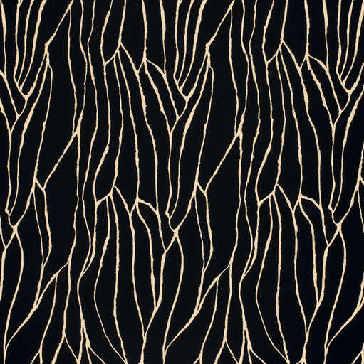 [NO-24084-069] Viscose Twill Abstract Lines Black