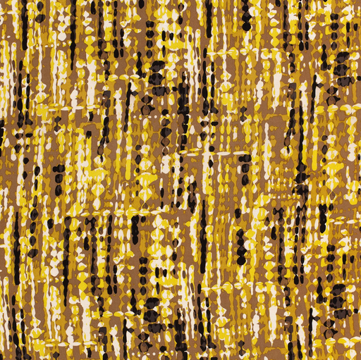 [NO-24089-053] Viscose Twill Spotty Stripes Ochre/Caramel