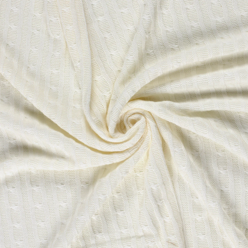 [NO-24142-051] Jersey Cable Off White