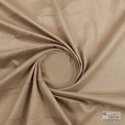 [MU-9580-454] Suède Stretch Luxe - Dark Beige