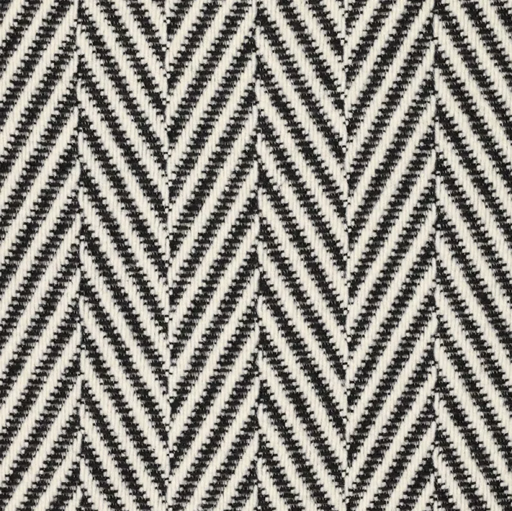 [KI-22112-999] Mantelstof Recycled Woolblend Chevron Black