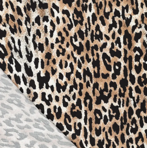 [KI-22291-021] Heavy Viscose Satin Stretch Animal 