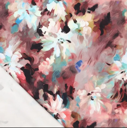 [KI-22298-400] Heavy Viscose Satin Stretch Beatrice Dark Red