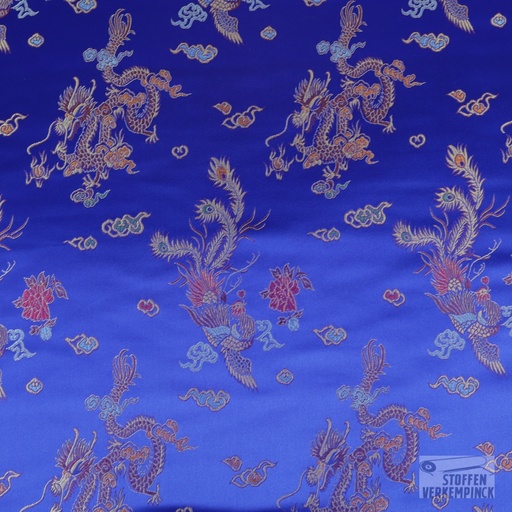 [JO-5214-102] Jacquard China Kobalt