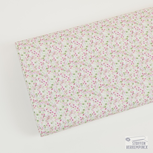 [MU-5829-1417] Katoen poplin Digital Eucalyptus Ecru