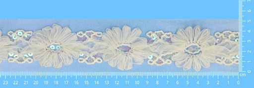 [DBF-TL1023] Band met bloemen 55mm 