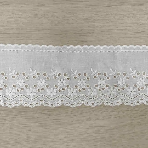 [DBF-30004930] Broderiekant wit 