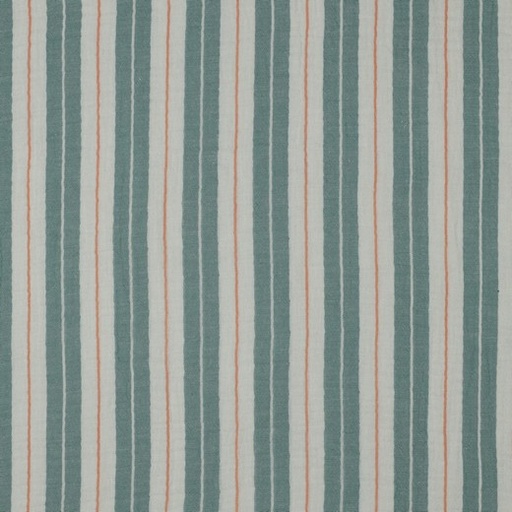 [VE-03792-003] Double Gauze Yarn Dyed Stripes Green