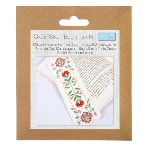 [DI-GCS212] kruissteek kit : Bladwijzer bloemen