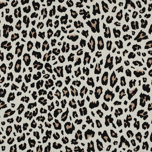 [VE-06176-002] Linnen Viscose Animal Skin Ecru/Beige