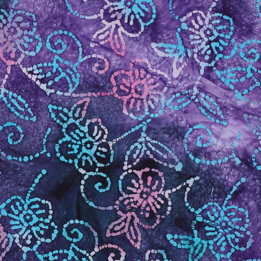 [VE-03951-003] Handcrafted Batik Cotton Purple