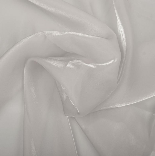 [KI-16597-001] Polyester Shinoa Organza Off White