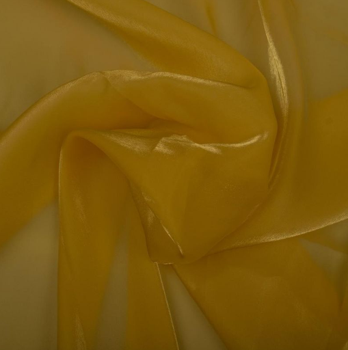 [KI-16597-570] Polyester Shinoa Organza Goldyellow
